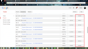 My payouts when they were good and healthy. Those were the days...