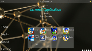 coldfustion launcher blur effect