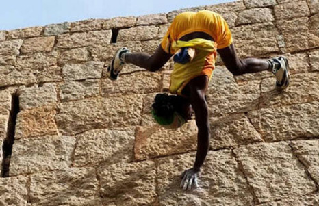 jyothi raj rock climbing
