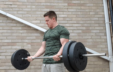 Curling barbell