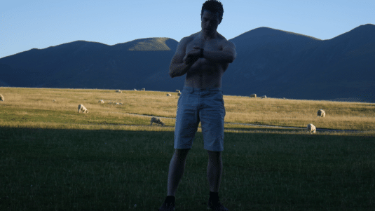 Fitness tracker outdoors
