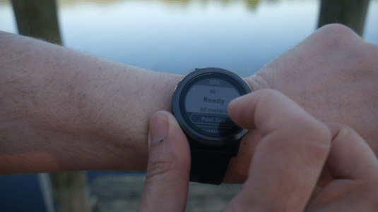 Fitness tracking swim