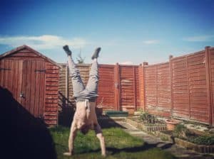 Walking on hands