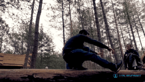 Practising pistol squats