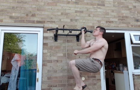 Rope climb for one armed chin up