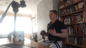 Filming presenting