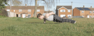 One arm push ups