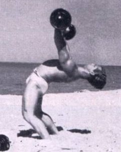 Arched overhead press