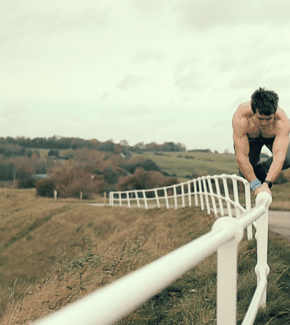 movement training on railing