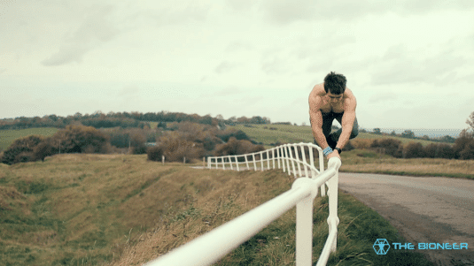movement training on railing