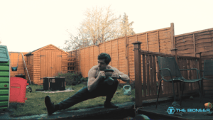 Cossack squat to strengthen knees
