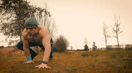 Bear crawl exercise