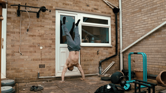 Handstand tip: use a wall