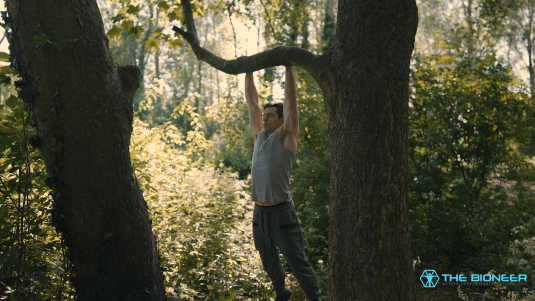 Pull ups on tree branch