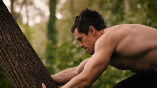 Tree climbing Tarzan