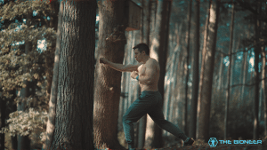Sparring in Woods