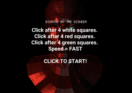 Biomind instructions screen
