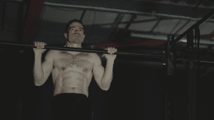 Chin ups in the dark