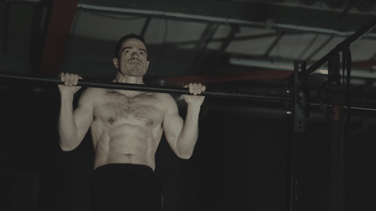 Chin ups in the dark